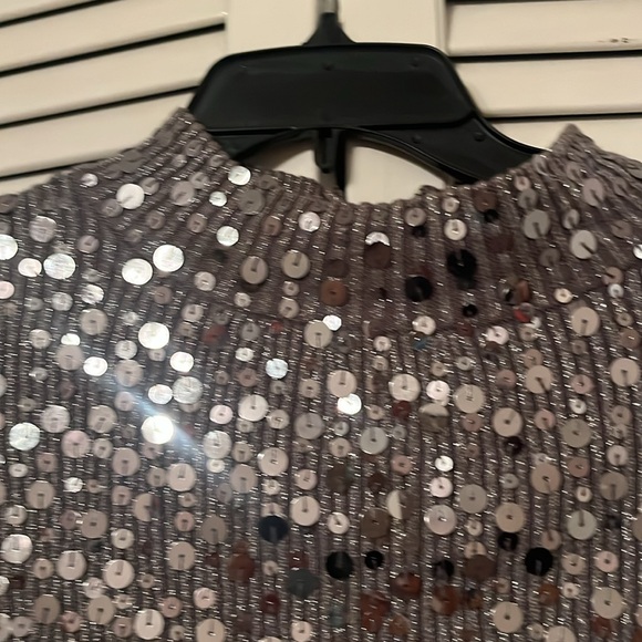 Beautiful silvery mesh like sweater - Picture 5 of 5